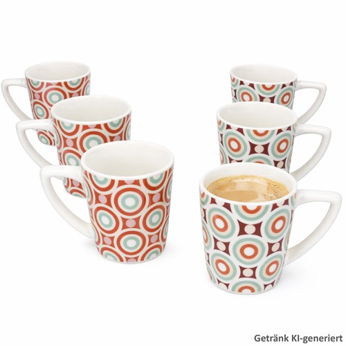 Serena 6er set kaffeebecher - 6er,