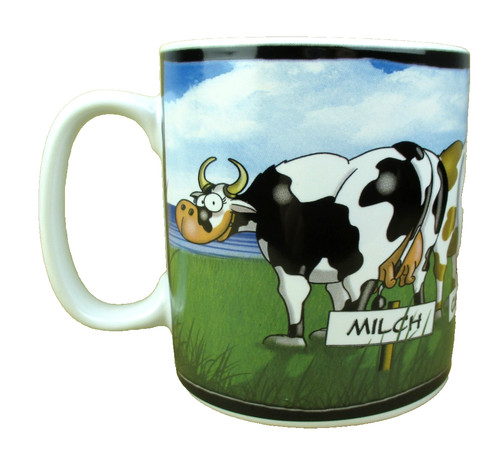 Großer kaffeebecher kühe - großer,
