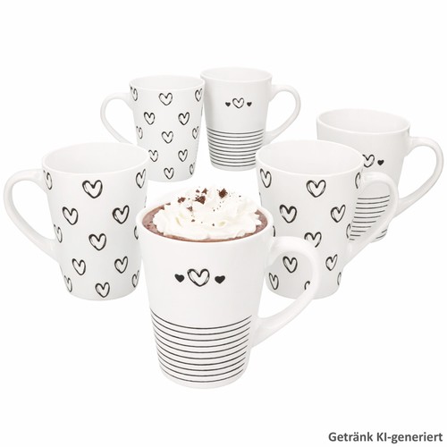 6er set cupid kaffeebecher - 6er,