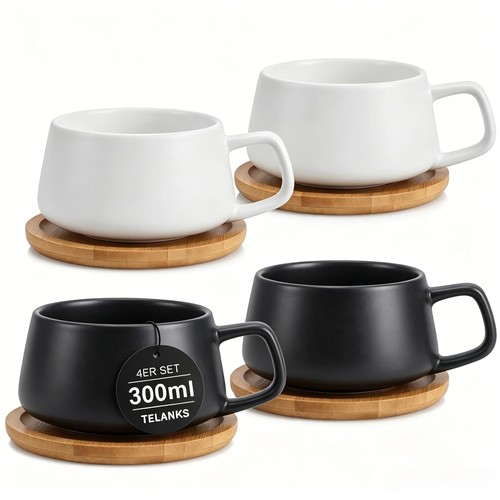 Cappuccino tassen set keramik - cappuccino,