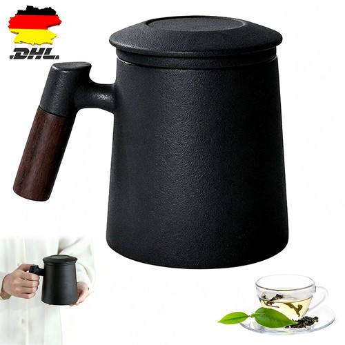 Teetasse mit sieb und - und, deckel
