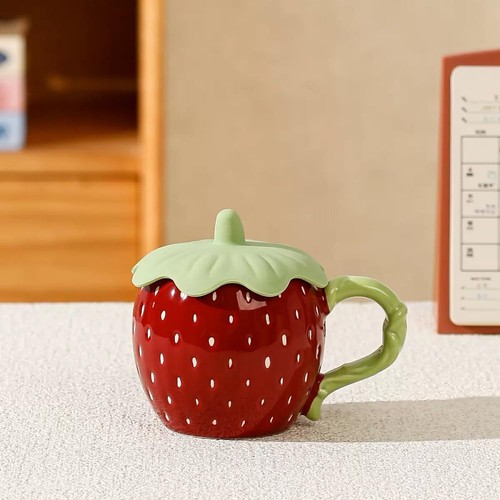 Erdbeere kaffeebecher - erdbeere,