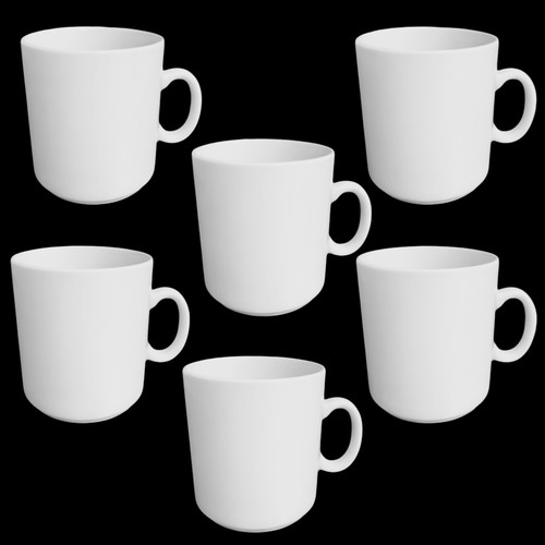 Kaffeebecher 300ml weiß - 6x,