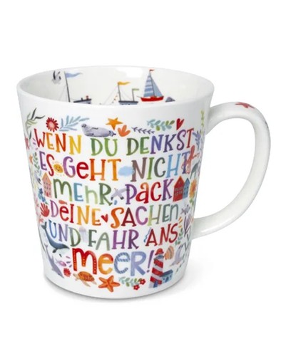 Tasse buntes meer - buntes, jumbobecher